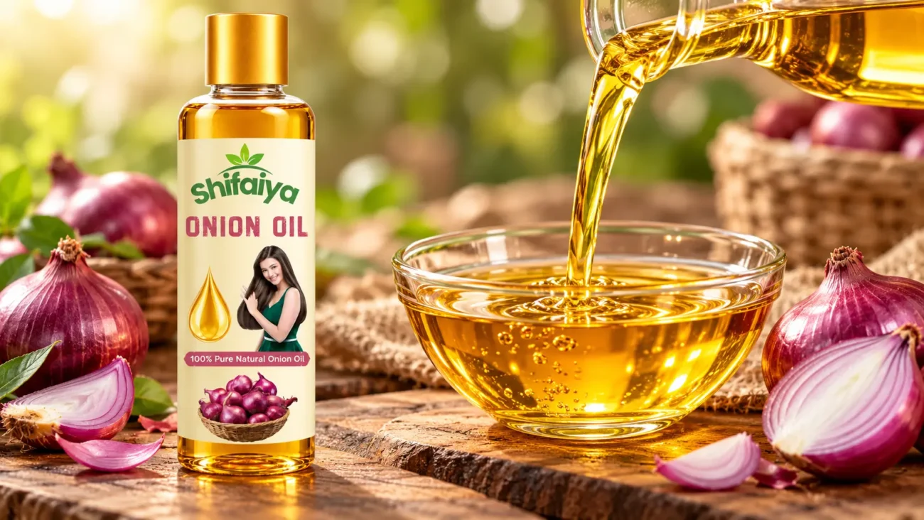 Ghar par pyaz ka tel banane ka tarika aur natural onion hair oil ingredients