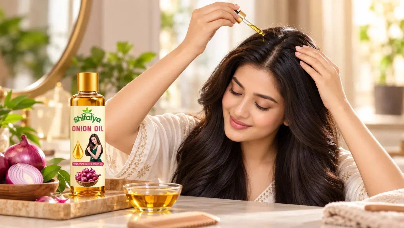 Ghar par pyaz ka tel banane ka tarika aur natural onion hair oil ingredients